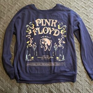 Pink Floyd : Animals Crew Sweatshirt - Dark Purple/Blue